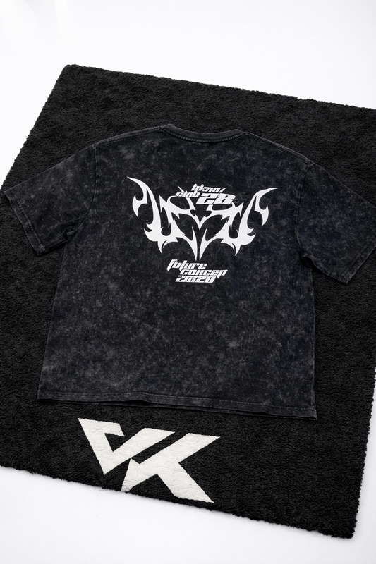 Remera Oversize Tribal Fade – Black