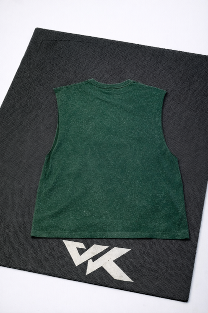 Musculosa Oversize Washed – Green