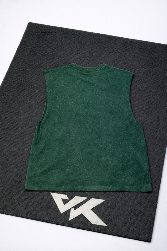 Musculosa Oversize Washed – Green