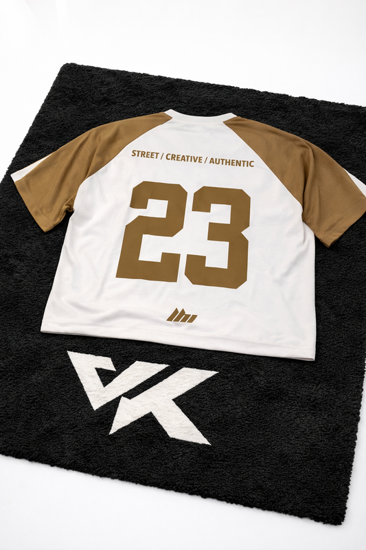 Remera Oversize Street 23 – Cream/Brown