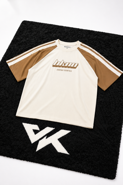Remera Oversize Street 23 – Cream/Brown