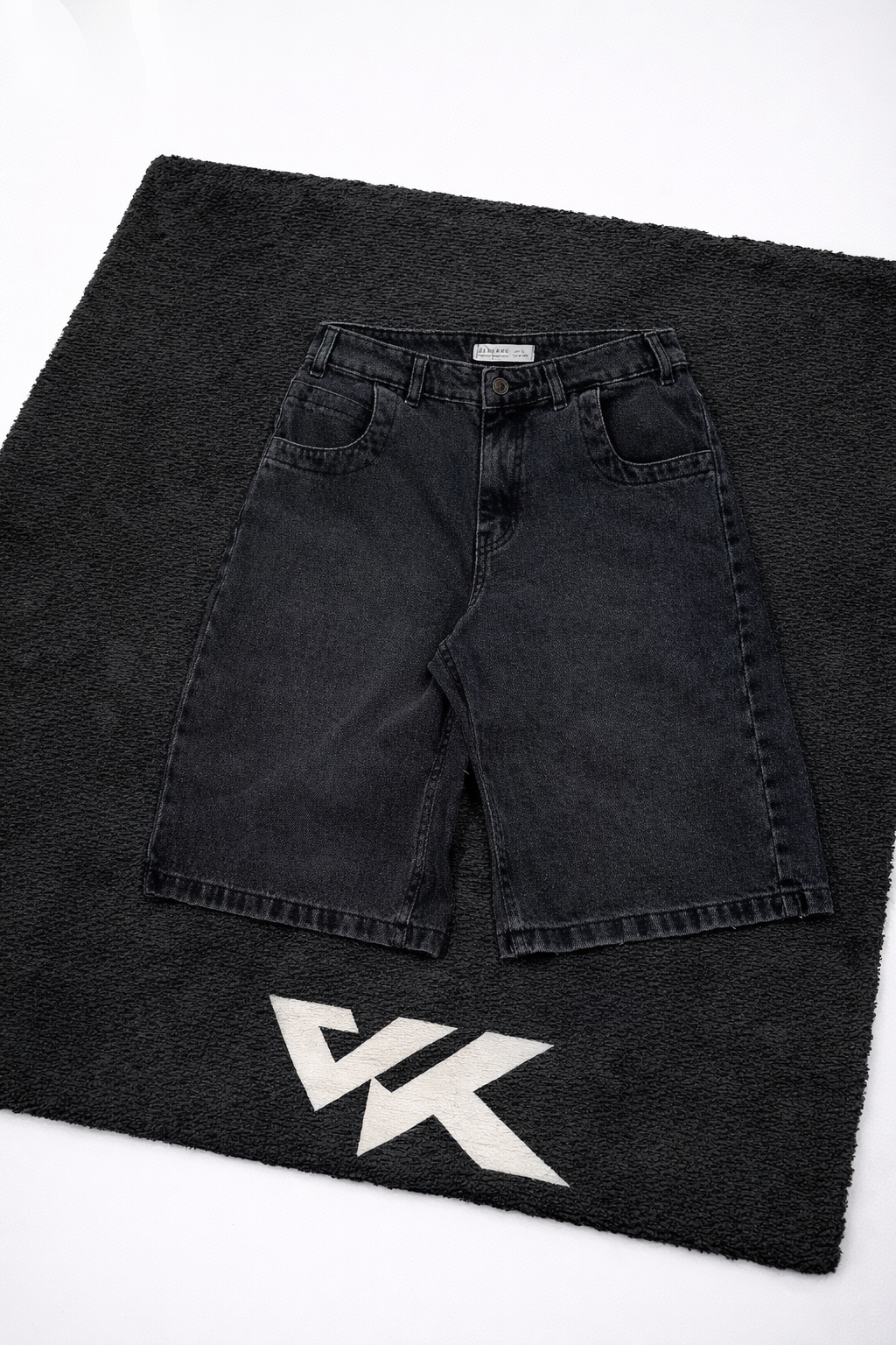 Bermuda Baggy Jean Negra