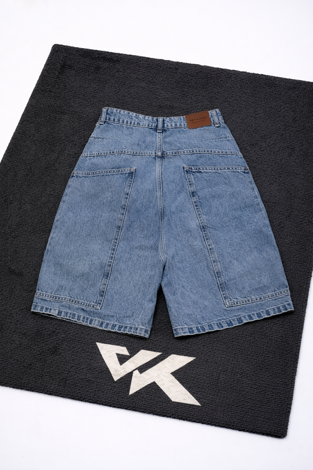 Bermuda Baggy Jean Azul